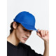 Бейсболка Buffalo, ярко-синяя с белым