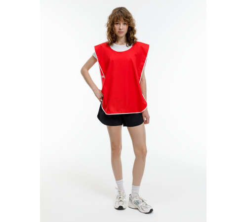 Манишка Member, красная с белым