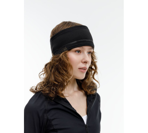 Спортивная повязка утепленная Jogge, черная