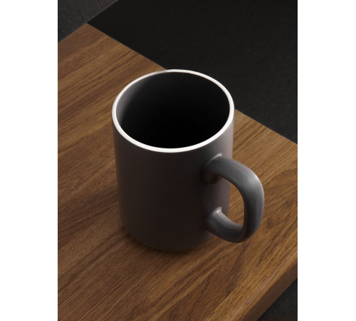 Кружка Mugful, темно-серая (графитовая)