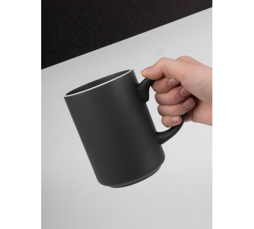 Кружка Mugful, темно-серая (графитовая)