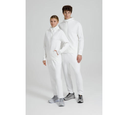 Куртка с капюшоном унисекс Begi, молочно-белая