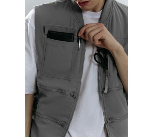 Жилет Hard Work, серый