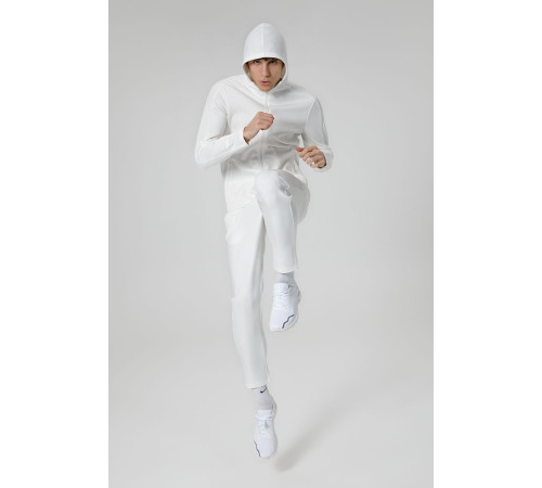 Куртка с капюшоном унисекс Begi, молочно-белая