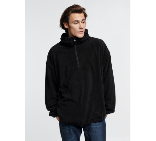 Анорак флисовый унисекс Fliska, черный