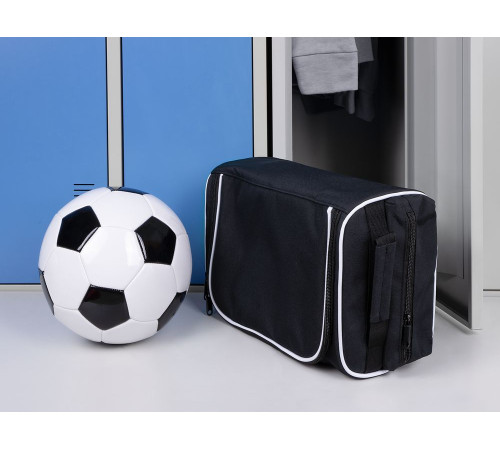 Сумка для обуви Equipex, черная с белым