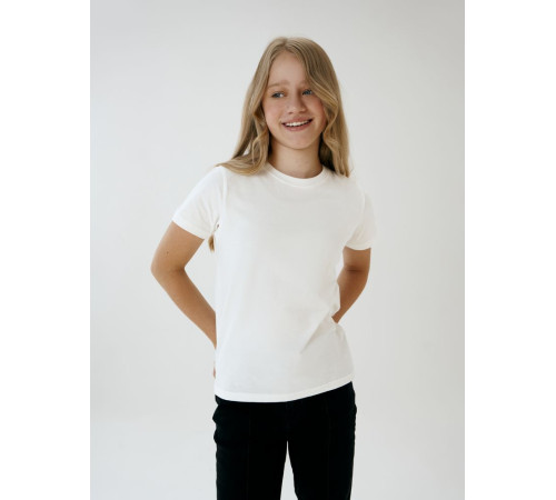 Футболка детская T-Bolka Kids, белая (теплый оттенок)