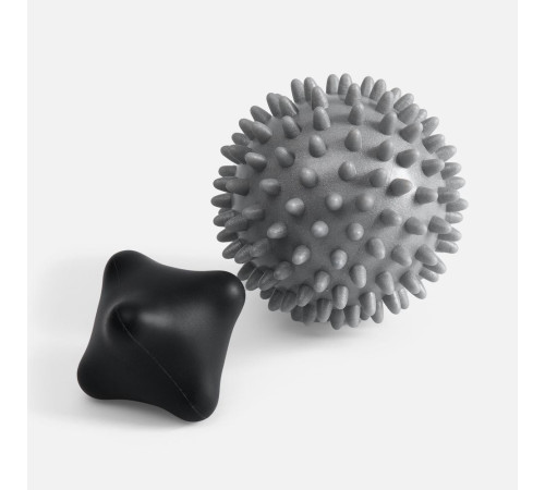 Набор массажных мячей для MФР Relaxify, черный с серым