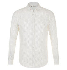 Рубашка мужская Becker Men, белая с темно-синим