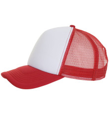 Бейсболка Bubble, красная с белым