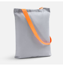Шопер B4, серый с оранжевыми ручками