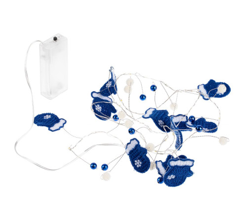 Гирлянда Merry Mittens, синяя