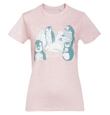 Футболка Ping Win, розовый меланж