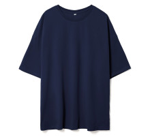 Футболка унисекс оверсайз Crosstown, темно-синяя