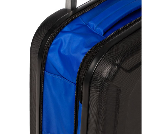 Чемодан Platta, черный с синим