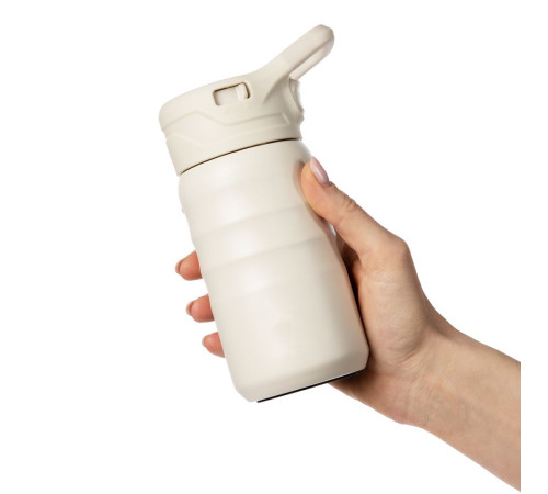 Термобутылка Fujisan 2.0 без логотипа, белая (молочная)