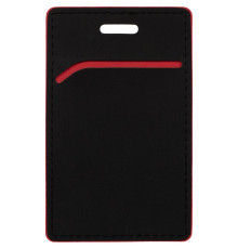 Чехол для пропуска Multimo, черный с красным