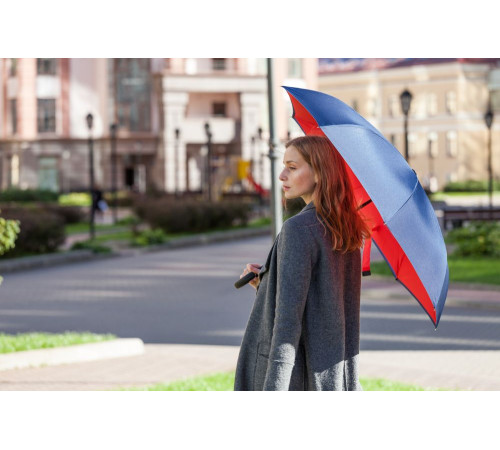 Зонт наоборот Style, трость, черный