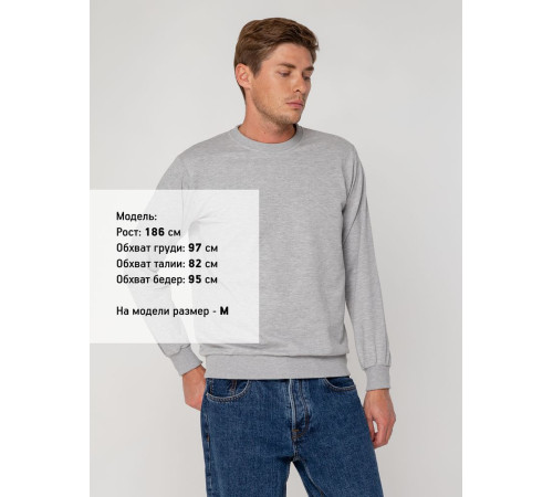 Свитшот Toima 2.0, серый меланж