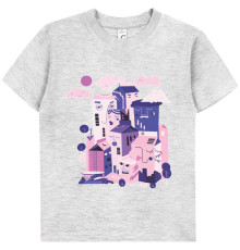 Футболка детская «Йогуртбург», светлый меланж