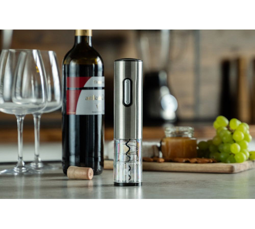 Винный набор Wine Diesel, серебристый