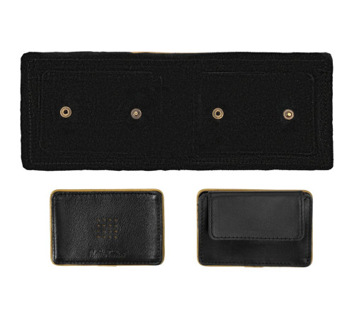 Кошелек Partinico, черный с золотистым