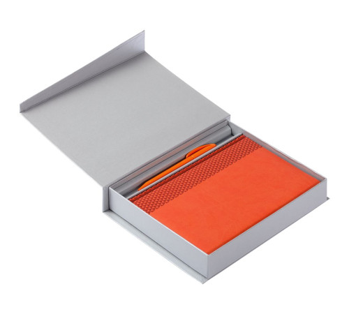 Коробка Duo под ежедневник и ручку, серая