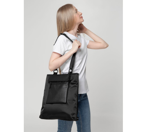 Рюкзак-трансформер ringLink с отстегивающимися карманом и органайзером, черный