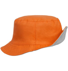 Панама Summer двусторонняя, оранжевая с серым