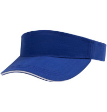 Козырек Active, ярко-синий с белым кантом