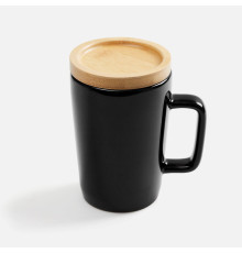 Кружка Vierra с крышкой-костером, черная