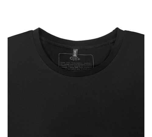 Футболка оверсайз «Дама с горностаем», черная