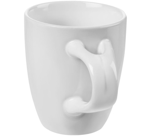 Кофейная кружка Pairy с ложкой, белая с синей