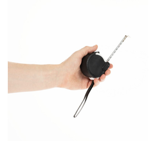 Рулетка Meter Plan, 5 м, черная с белым