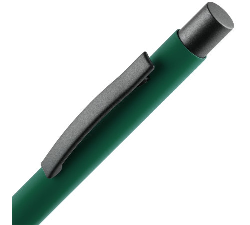 Ручка шариковая Atento Soft Touch, зеленая