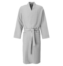 Халат вафельный Kimono, светло-серый