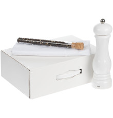 Набор Gambit с мельницей и фартуком, белый