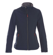 Куртка софтшелл женская Trial Lady, темно-синяя