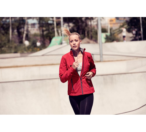 Куртка софтшелл женская Trial Lady, темно-синяя