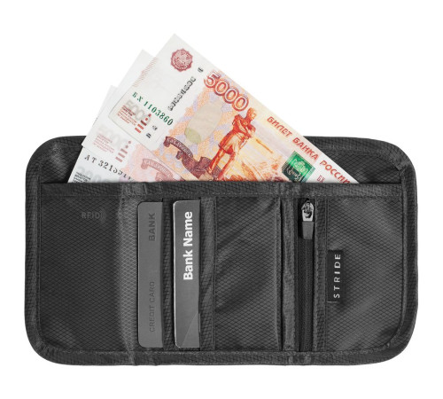 Кошелек Torren с RFID-защитой, серый