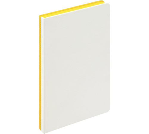 Ежедневник Duplex, недатированный, белый с желтым