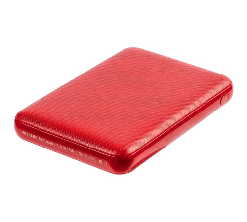 Внешний аккумулятор Uniscend Full Feel Type-C 5000 мАч, красный