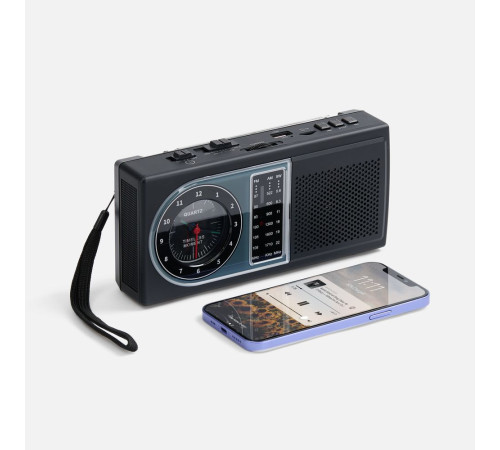 Bluetooth-колонка с радио Comradio, черная