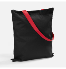 Шопер B3, черный с красными ручками