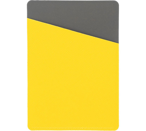 Картхолдер Dual, серо-желтый
