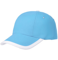 Бейсболка Honor, голубая с белым кантом