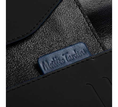 Автобумажник Arrival, черный с синим