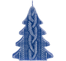 Свеча Kniteam, елка, синяя