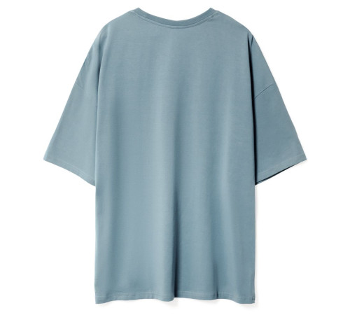 Футболка унисекс оверсайз Crosstown, серо-зеленая