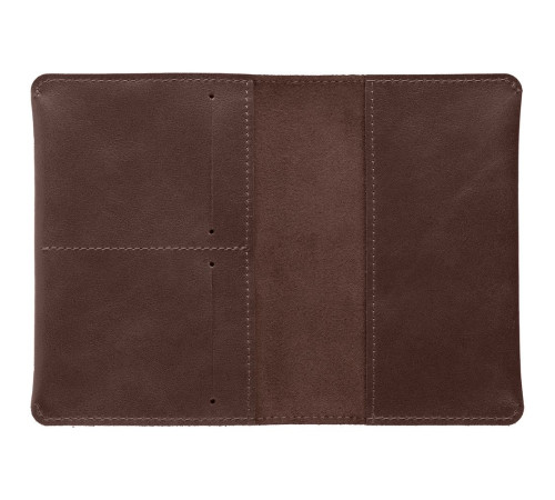 Обложка для паспорта Apache, ver.2, темно-коричневая
